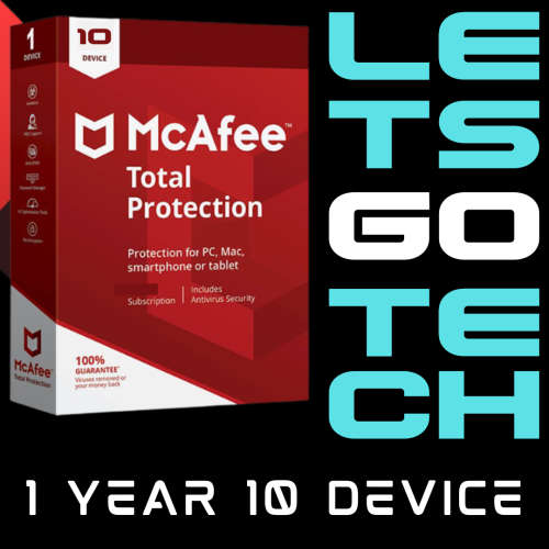 McAfee Total Protection 1 Year 10 Devices