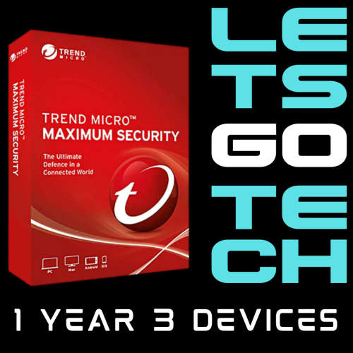 Trend Micro Maximum Security 3 Devices 1 Year