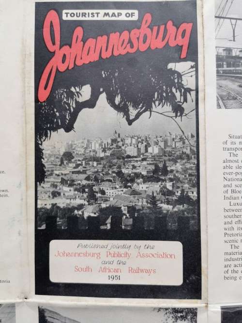 Tourist Map of Johannesburg 1951