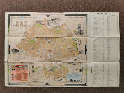 Tourist Map of Johannesburg 1951