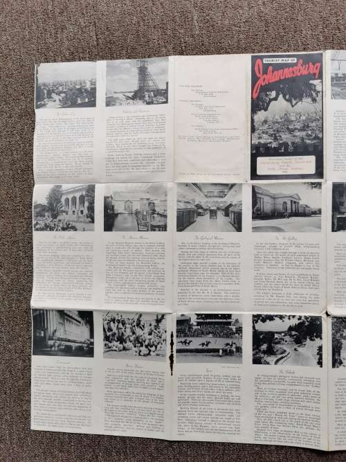 Tourist Map of Johannesburg 1951