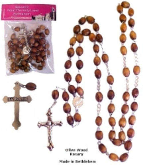 Olivewood Rosary Oval Beads