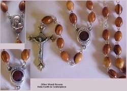 Rosary with Holy Earth in Centrepiece
