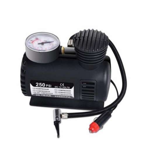 Portable 12V 250 PSI Electric Car Tyre Air Compressor