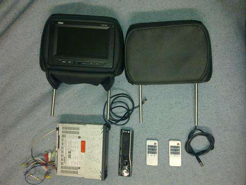 Audiobank DVD MP3 Bluetooth radio and headrest combo