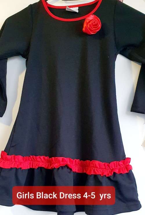 Girls Black and Red Dress ( 4-5yrs)