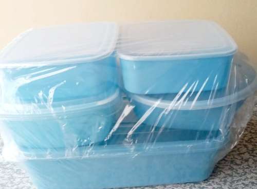10pc Pastel Blue Storage Containers Set