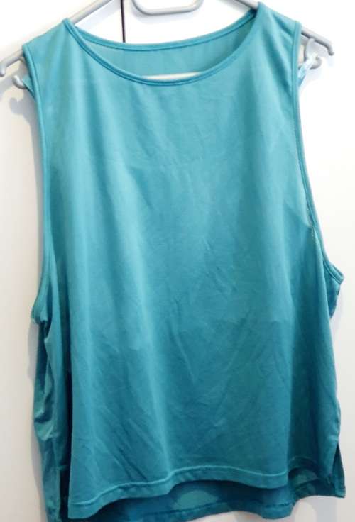 Ladies Blue Maxed Gym Top with Vest (Size XL)
