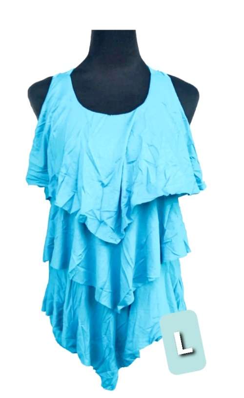 Blue Frill Top Size (L)