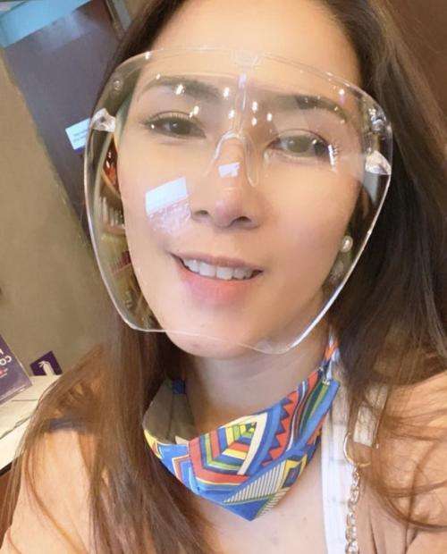 Anti Fog Full Face Shield Mask with glasses and eye shield