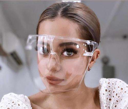 Anti Fog Full Face Shield Mask with glasses and eye shield