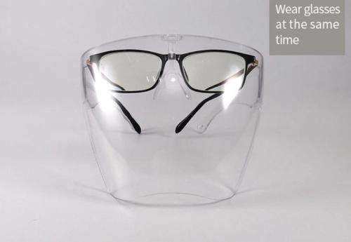 Anti Fog Full Face Shield Mask with glasses and eye shield