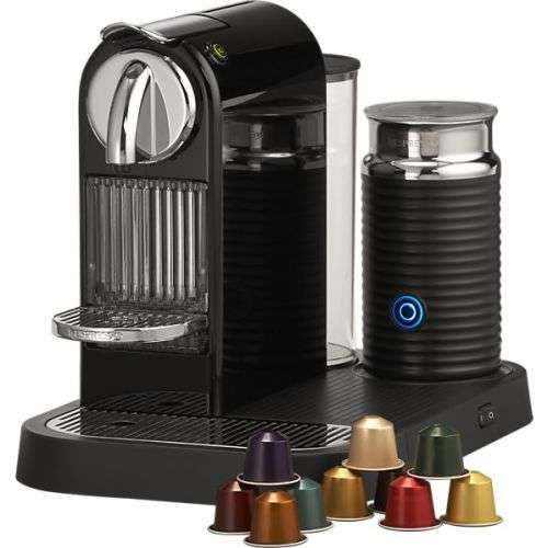 Nespresso Citiz Black Espresso Machine with Aeroccino Frother