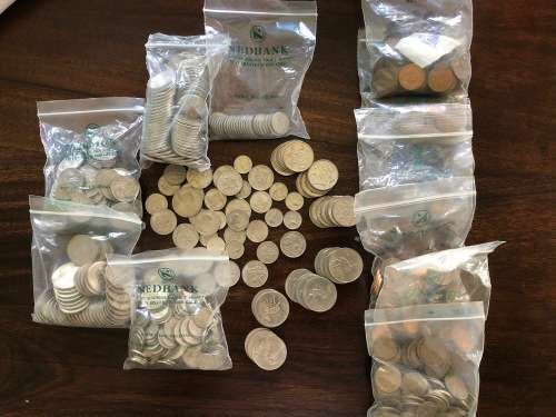 South Africa Bulk Coin Collection (2,39kg nickel, 1,58kg copper)