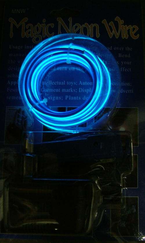 Electroluminescent (EL) Wire - FINAL CLEARANCE AT COST - Blue/Green