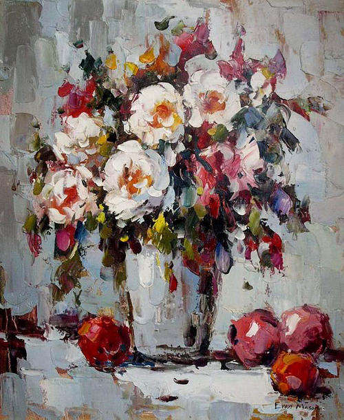 Original Oil painting on canvas 50x60 cm by  Evan Mason