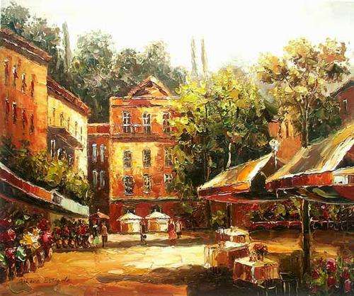 Original Oil painting on canvas 50x60cm : by Anthena Estrada