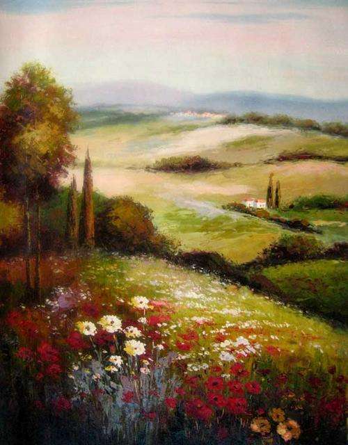 Large Original Oil painting on canvas 60x90cm : by Fiona Stanley