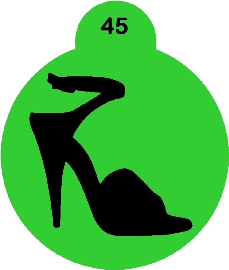 Cupcake Stencil Shoe