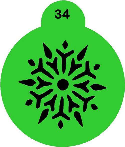 Cupcake Stencil Christmas 4