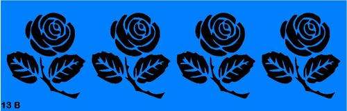 Border Stencil Flower 3
