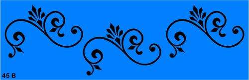 Border Stencil Scroll 6
