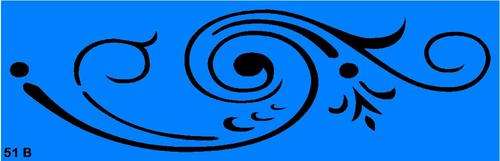 Border Stencil Scroll 9