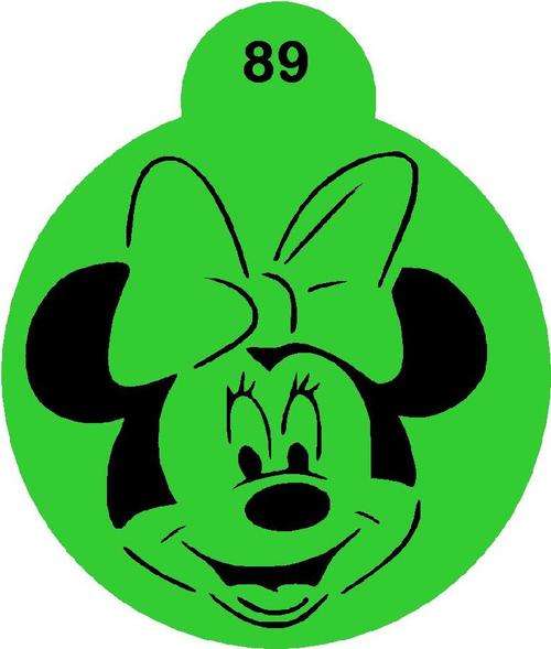 Cupcake Stencil Minnie