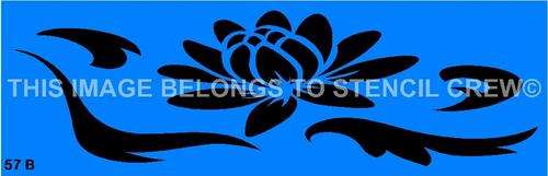 Border Stencil Damask