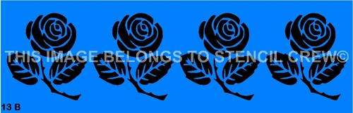Border Stencil Flower