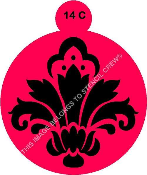 Cake Stencil Damask