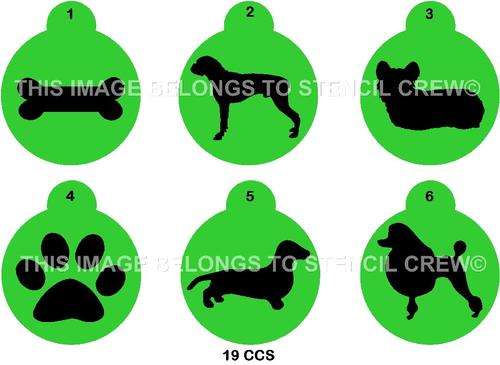 Cupcake Stencil Set Dogs