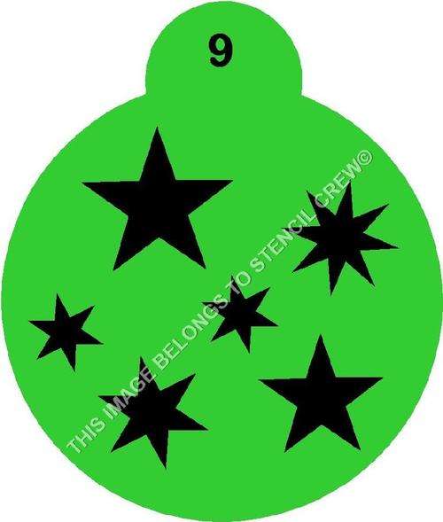 Cupcake Stencil Stars