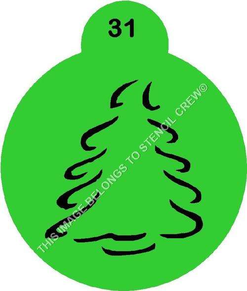 Cupcake Stencil Christmas 1