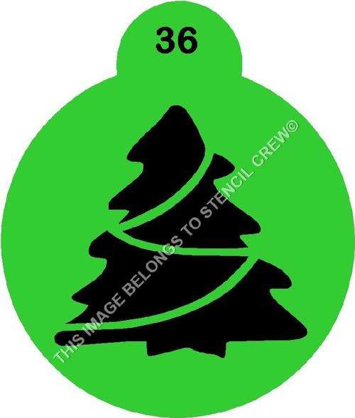 Cupcake Stencil Christmas 6