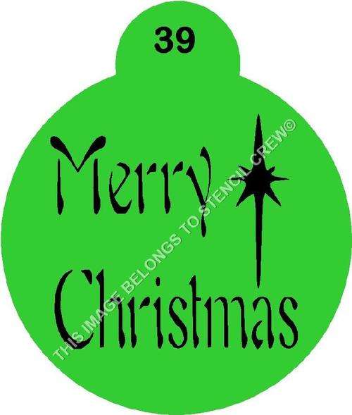 Cupcake Stencil Christmas 9