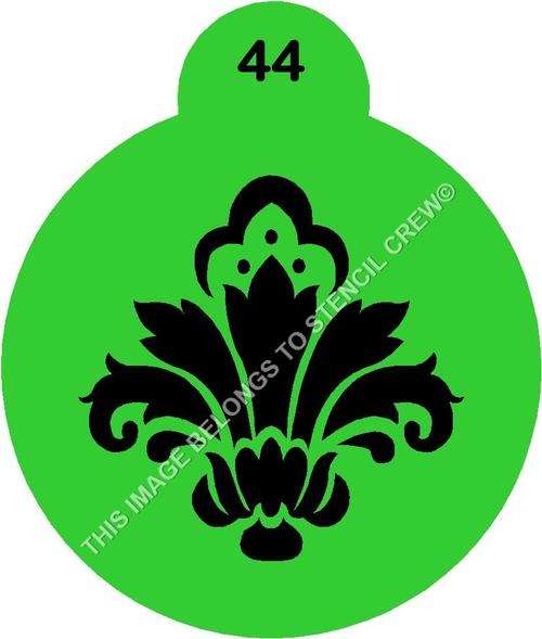 Cupcake Stencil Damask 1