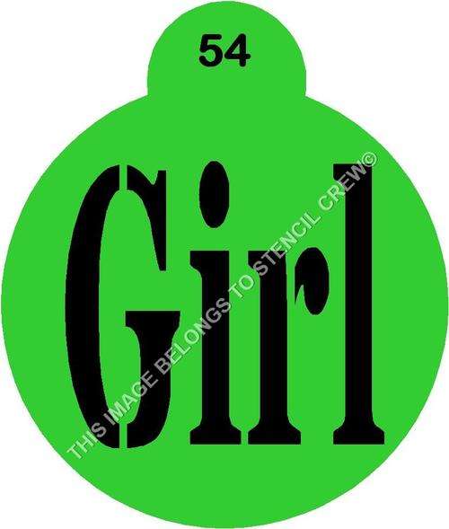 Cupcake Stencil Girl