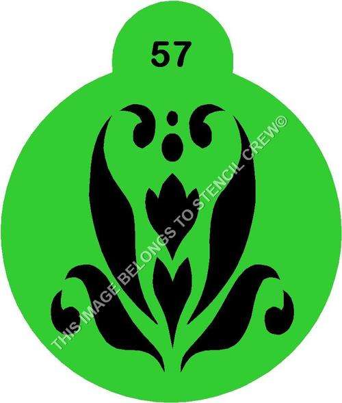 Cupcake Stencil Damask 5
