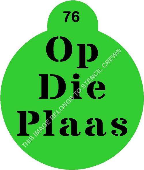 Cupcake Stencil Op Die Plaas