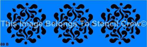 Border Stencil Swirl