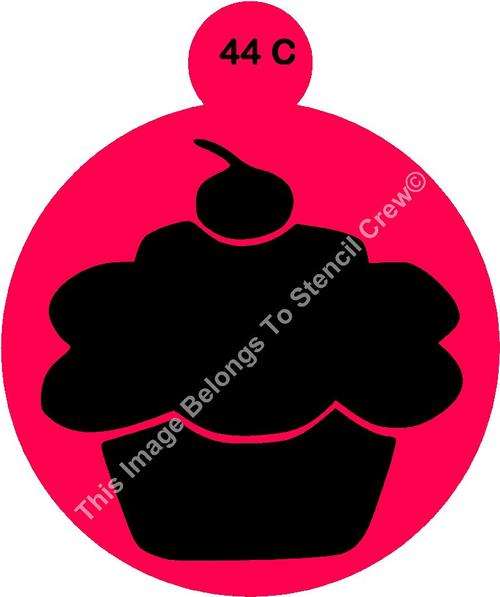 Cake Stencil Cupcake