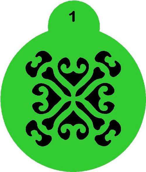 Cupcake Stencil Swirl