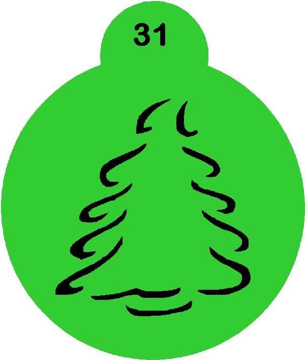 Cupcake Stencil Tree