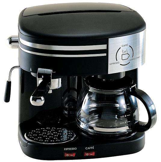 3-IN-1 ESPRESSO CAPPUCCINO AND DRIP-COFFEE MAKER