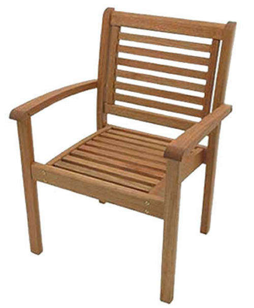 BEAUTIFUL INDOOR / OUTDOOR WEATHERPROOF HARDWOOD CHAIR - 4 UP FOR GRABS