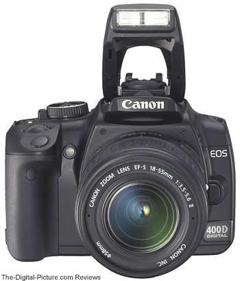 Canon 400D plus 18-55mm Lens with Charger, Neck Strap, 2GB Memory Card, Lens Cap, etc