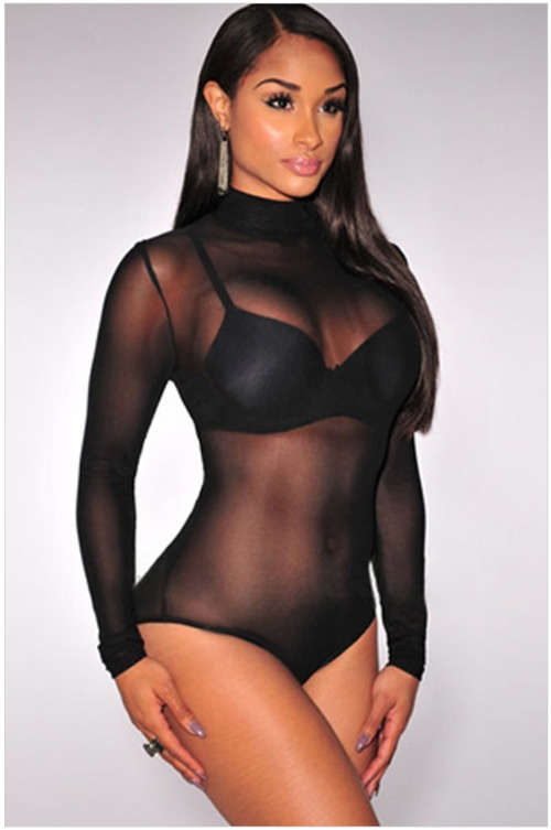 !!! NEW ARRIVAL !!! SEXY BLACK BODYSUIT IN SIZE S TO L