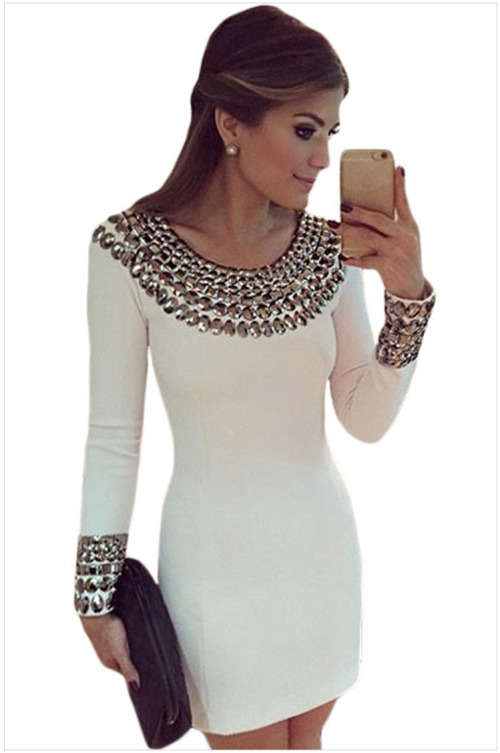 !!! NEW ARRIVED!!! BEAUTIFUL LONG SLEEVE DRESS/ PARTY DRESS IN SIZE S