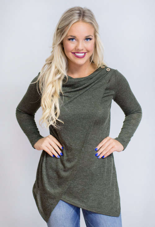 !!! NEW ARRIVED!!! FASHIONABLE ASYMMETRY LONG SLEEVE TOP